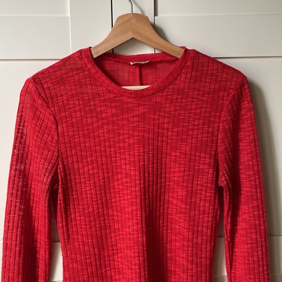 Free People Intimately Aura Layering Top Red Flame Small - Picture 3 of 8